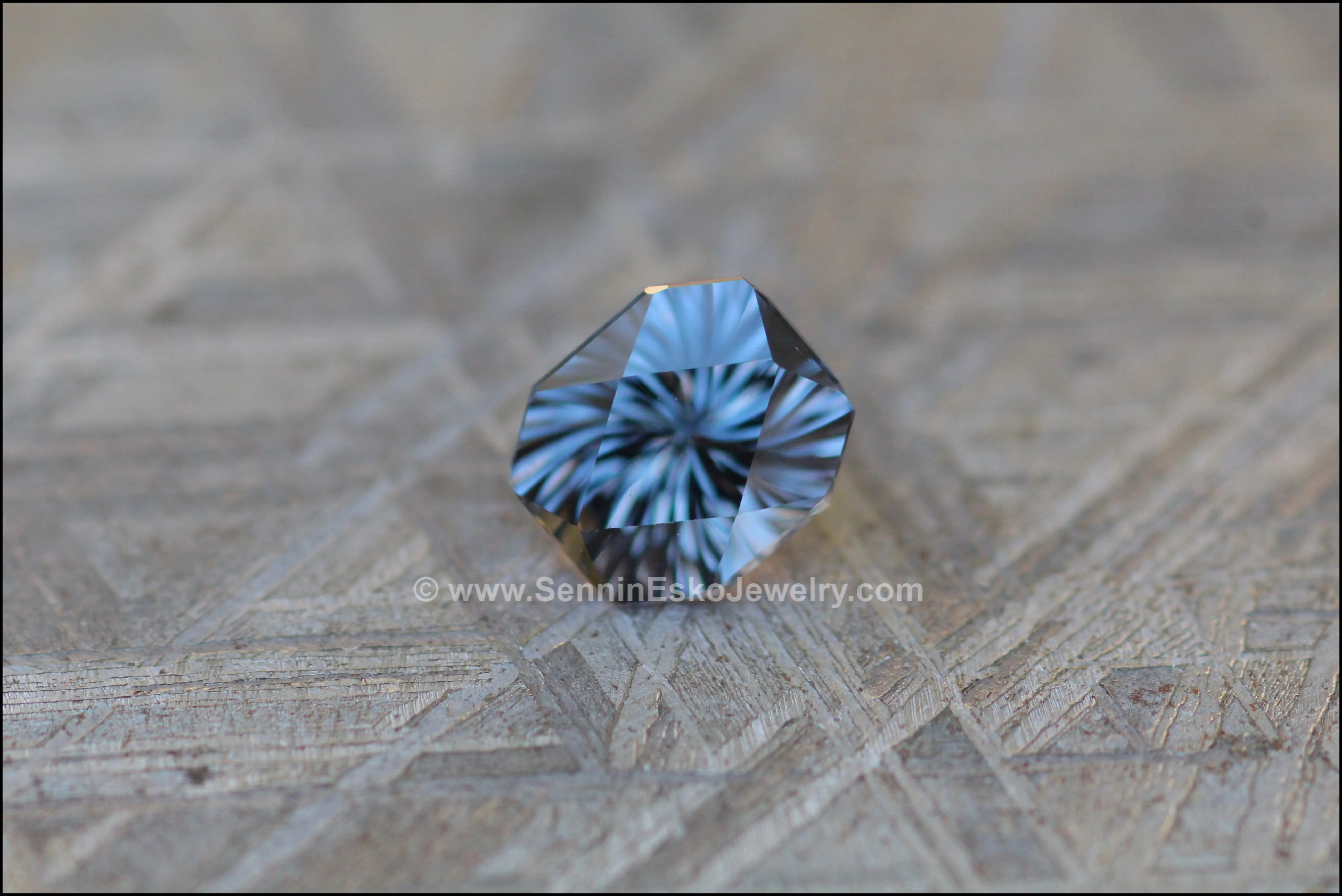1.2 carat Blue/Gray Spinel Octagon - Fantasy Cut 6.6x5.8mm
