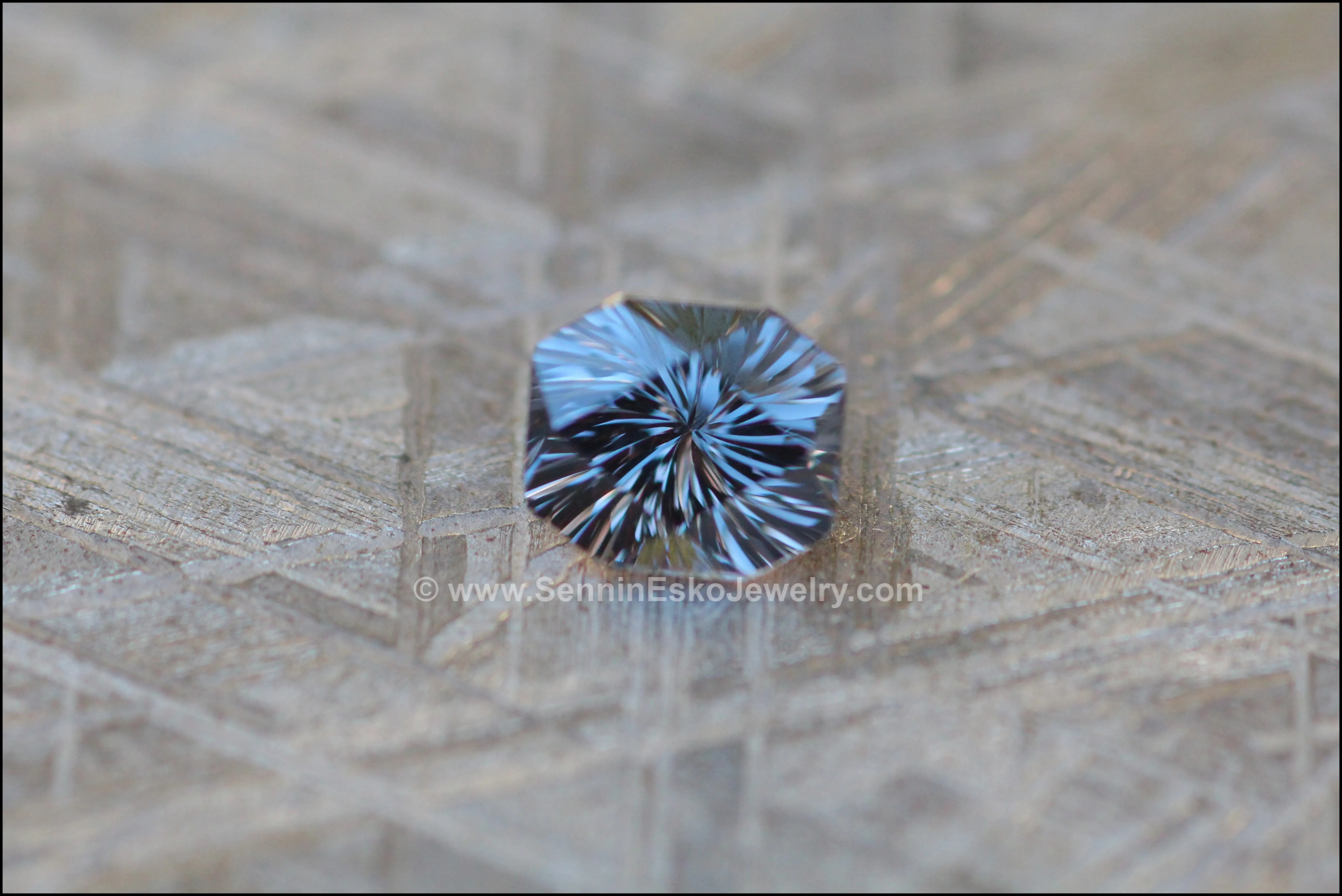 1.2 carat Blue/Gray Spinel Octagon - Fantasy Cut 6.6x5.8mm