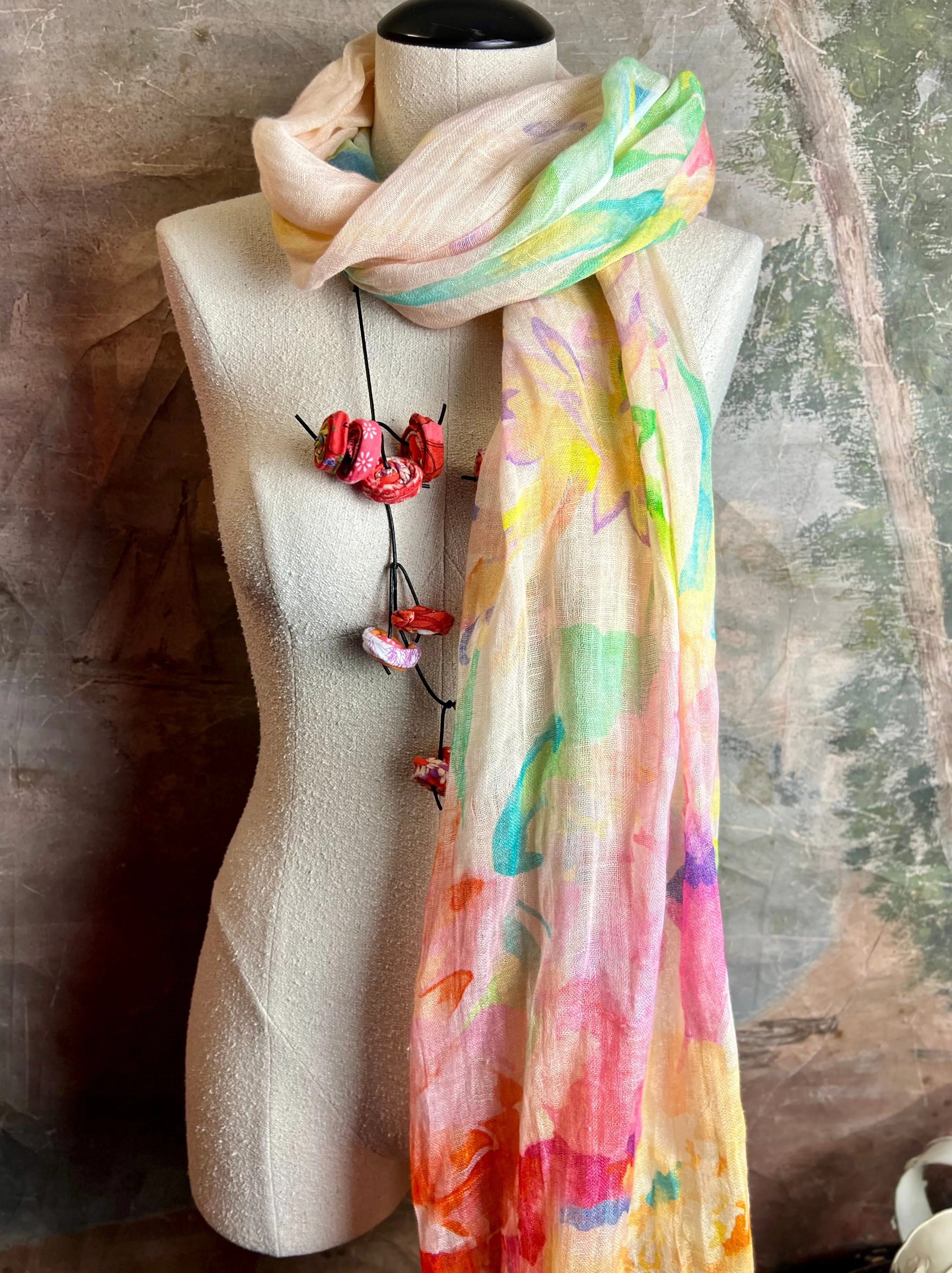1.21 Poetic Linen Scarfs- #1 Alley