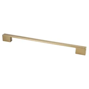13" Contemporary Flat Pull in Modern Brushed Gold from Skyline Collection