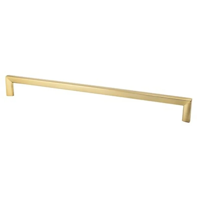 18.25" Contemporary Appliance Pull in Modern Brushed Gold from Metro Collection