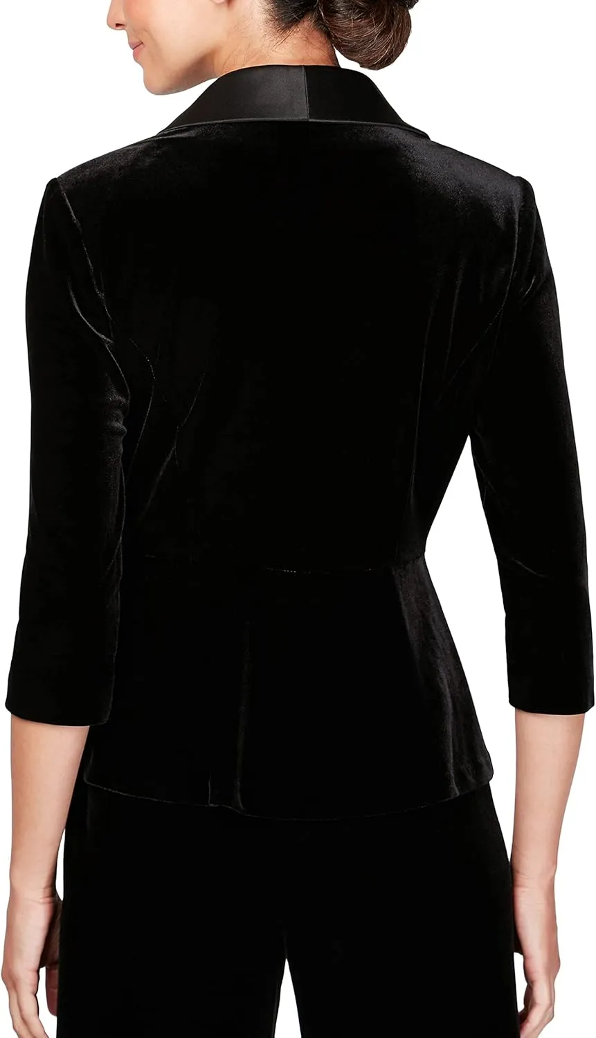 Alex Evenings Women's Velvet Blouse Top (Multiple Styles Petite and Regular Sizes)