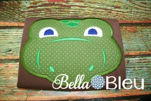 Applique Dinosaur Head Machine Embroidery Design