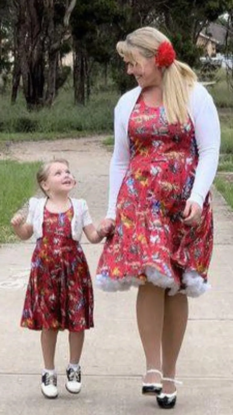 Aussie Fauna Knee Length Skater Dress With Pockets