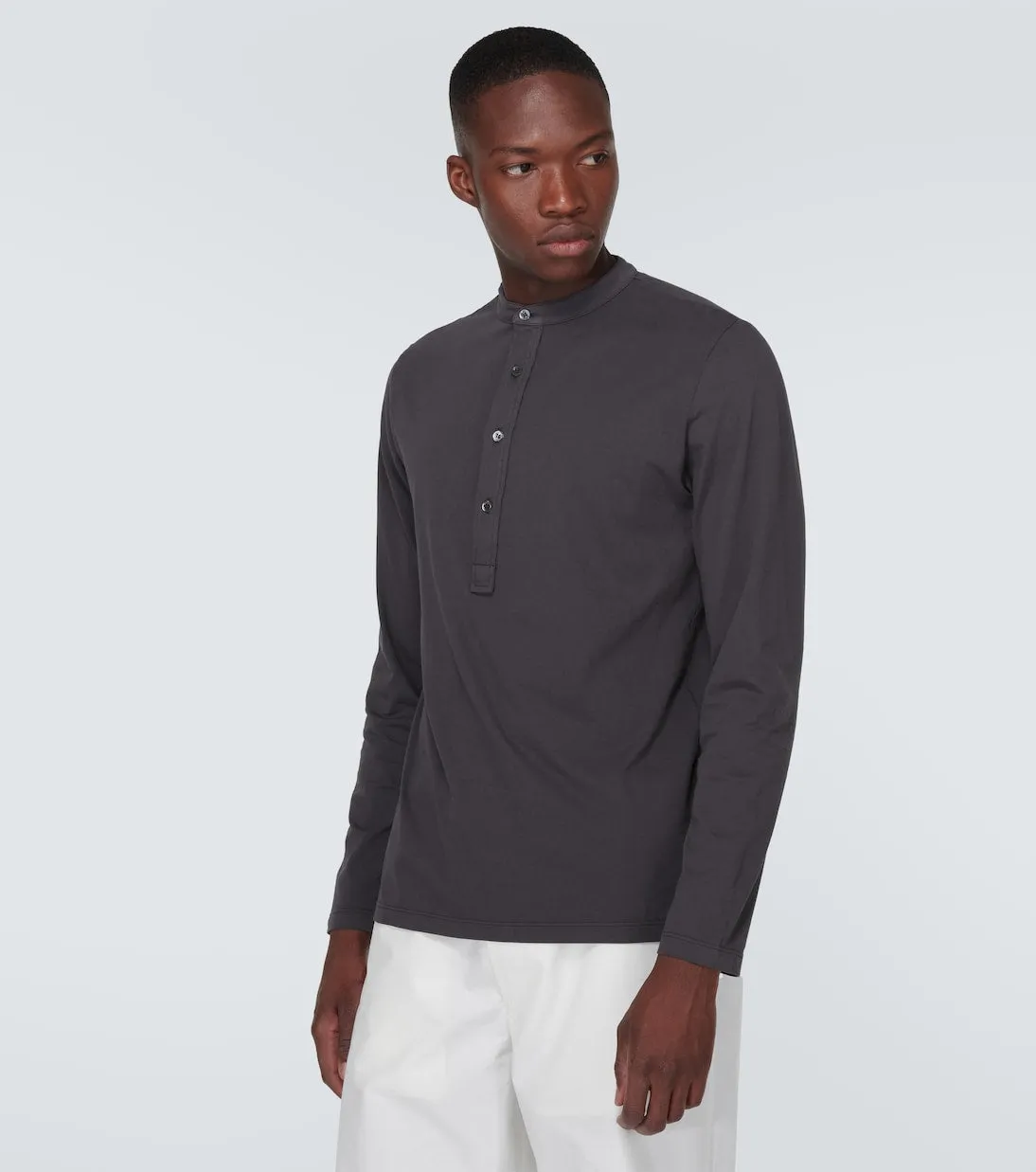 Barena Venezia cotton button-down T-shirt, blue