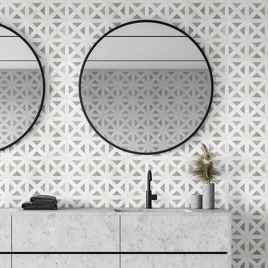 Bianco Dolomite Geometrica - Stone Tile