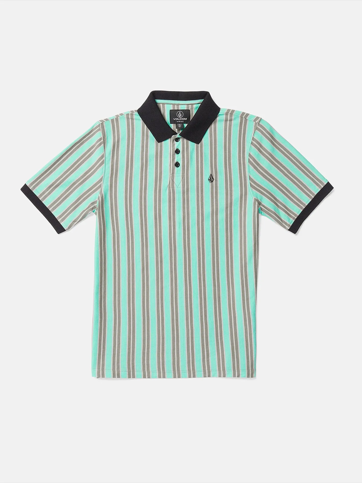 Big Boys Striker Stone Polo Short Sleeve Shirt - Moonbeam