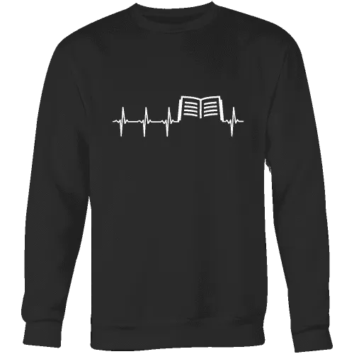 Book heart pulse Sweatshirt