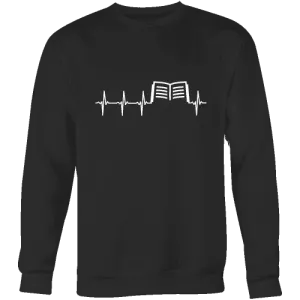 Book heart pulse Sweatshirt