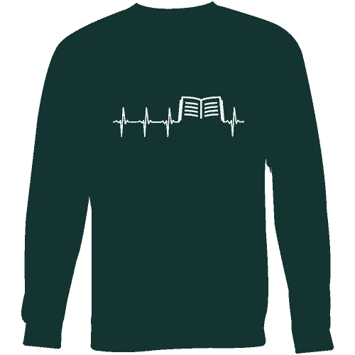 Book heart pulse Sweatshirt