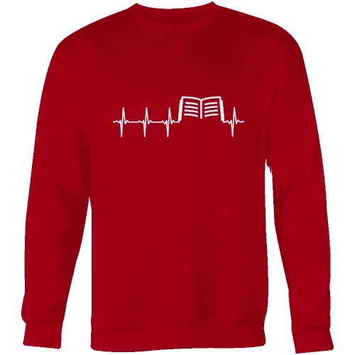 Book heart pulse Sweatshirt