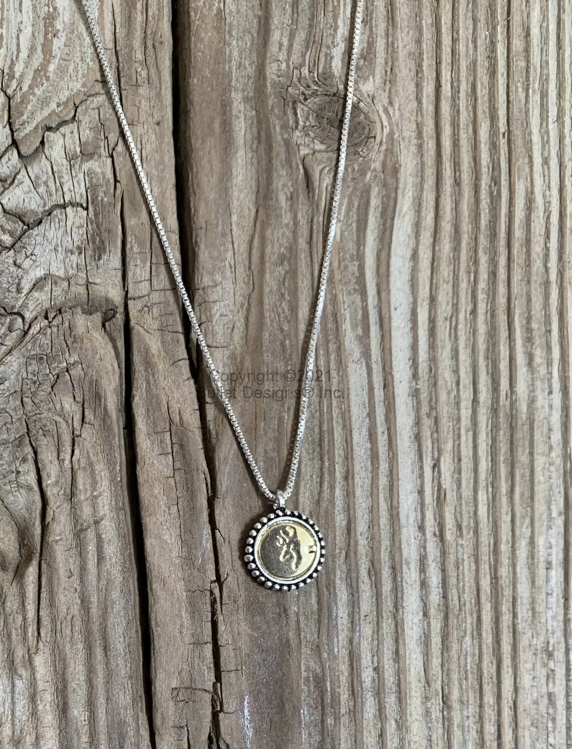 Bullet Necklace, 22 Long Rifle, Deer, .925 Sterling Silver Chain, Bullet Jewelry, Dainty, SO CUTE, Anniversary Christmas Gift, Recycled