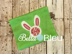 Bunny Head Embroidery Applique design Easter machine embroidery Monogram