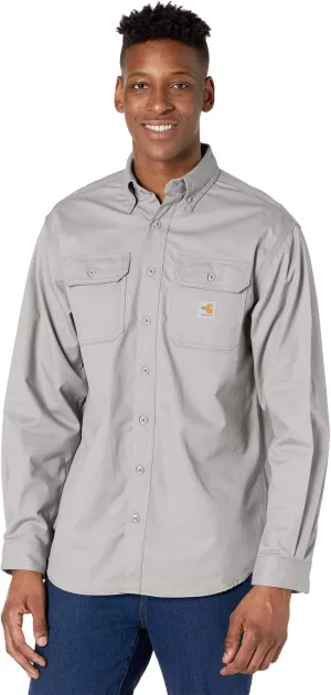 Carhartt Fire Resistant (FR) Twill Dress Shirt, Gray