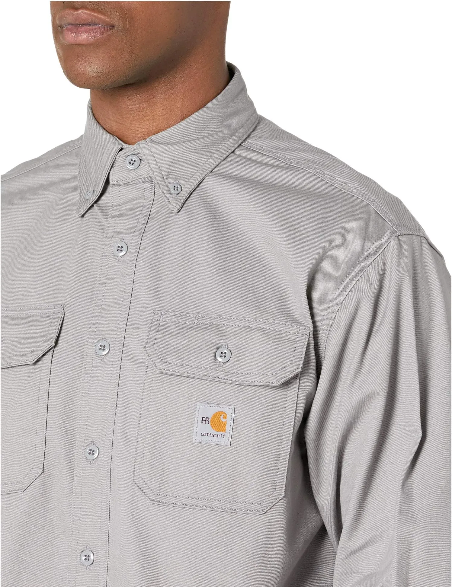 Carhartt Fire Resistant (FR) Twill Dress Shirt, Gray