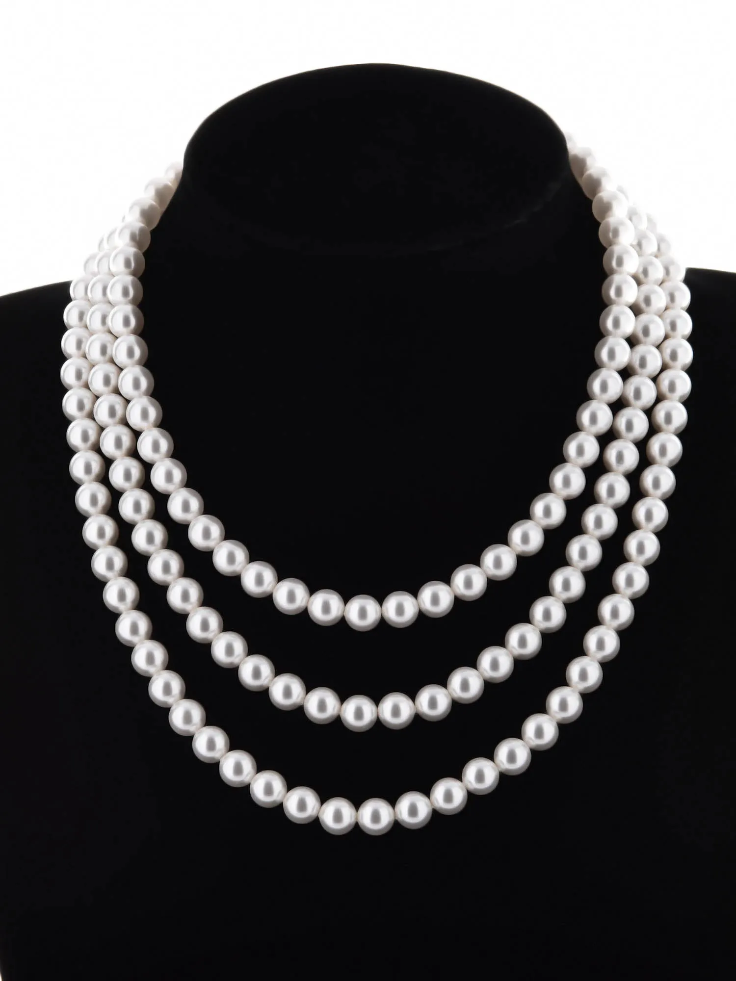 Classic Triple Strand Necklace