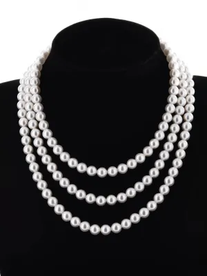 Classic Triple Strand Necklace