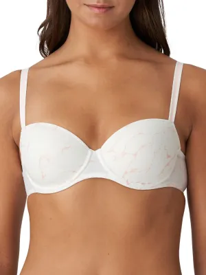 Colin Padded Balcony Bra - Marble Pink
