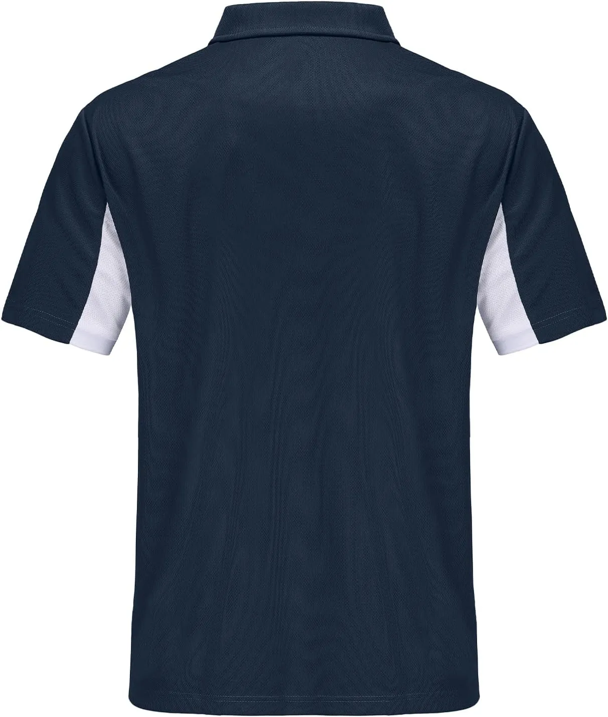 Corna Men's Short Sleeve Polo Shirts L-5XL, UPF 50  Moisture Wicking Casual Performance Dry Fit Golf Shirts