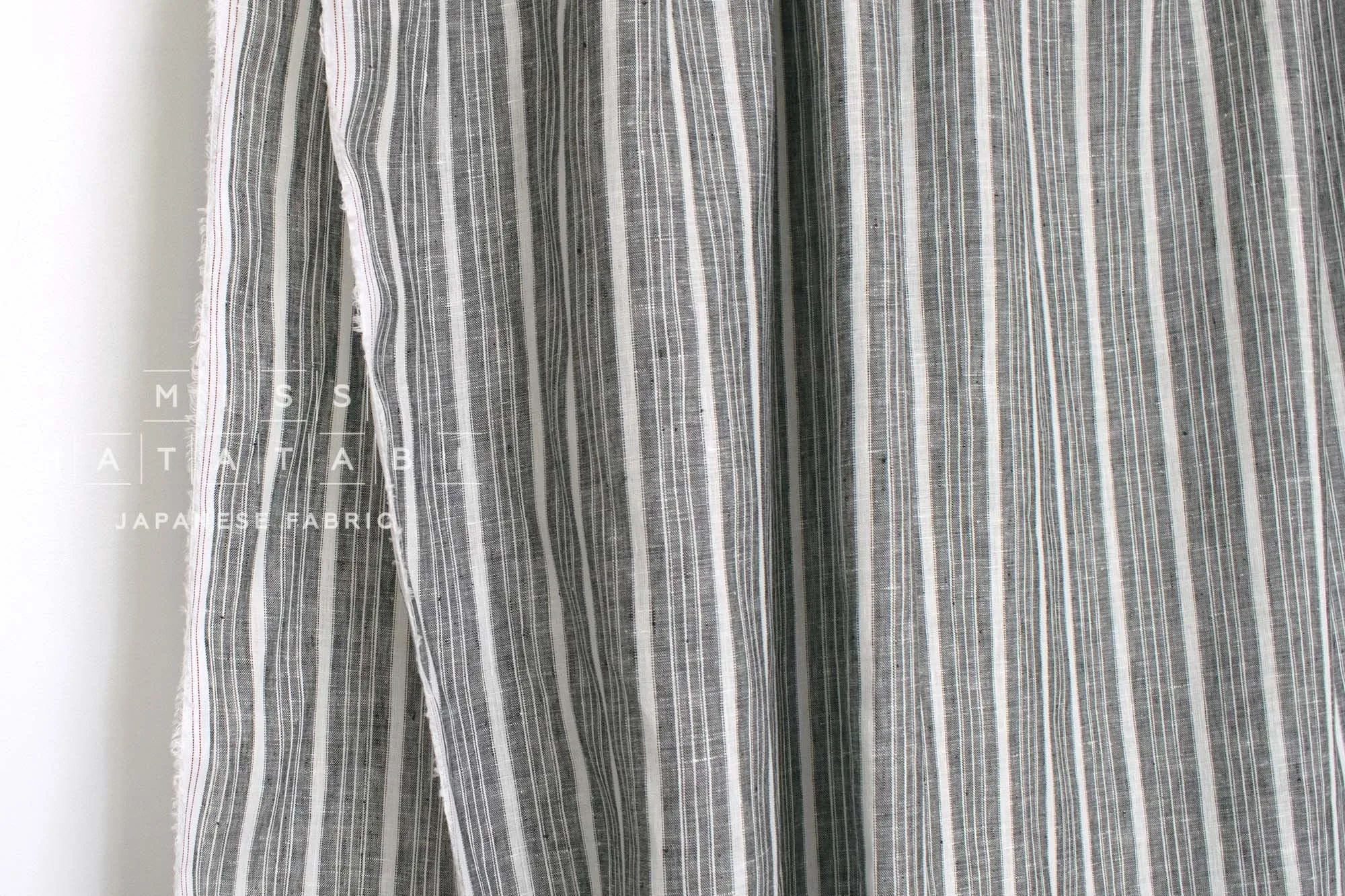 DEADSTOCK 100% Linen Stripes - 9003