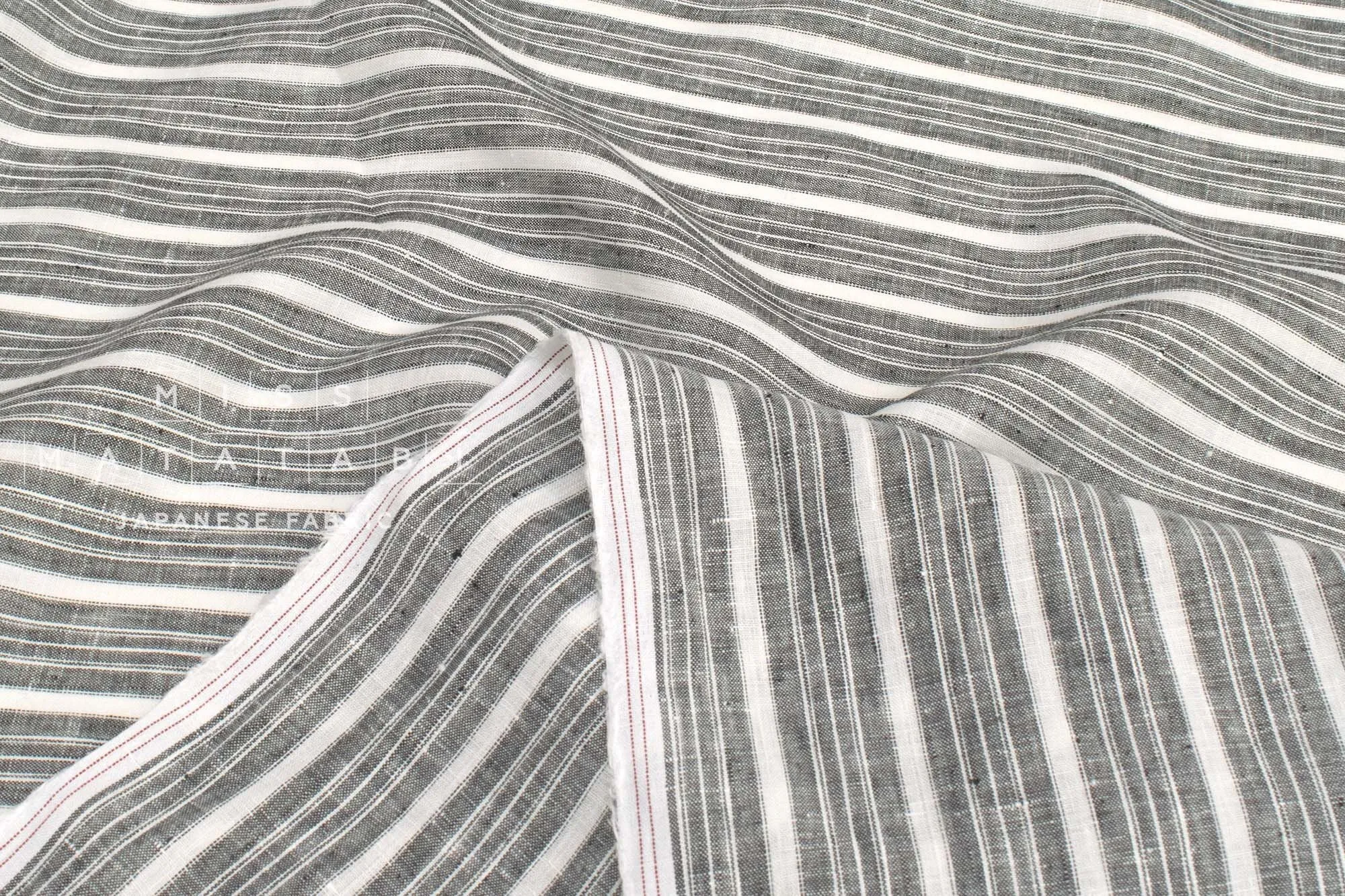 DEADSTOCK 100% Linen Stripes - 9003