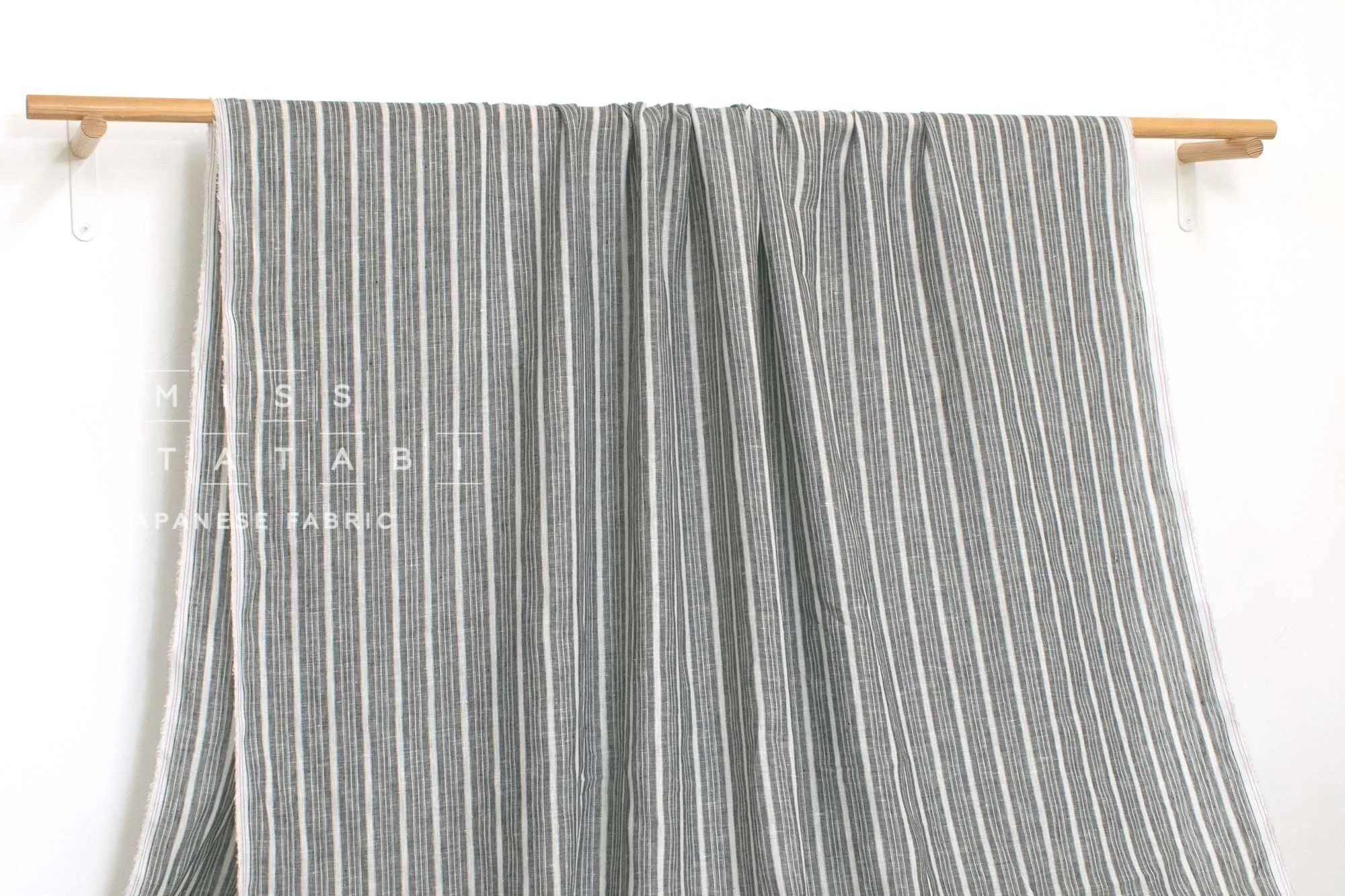 DEADSTOCK 100% Linen Stripes - 9003