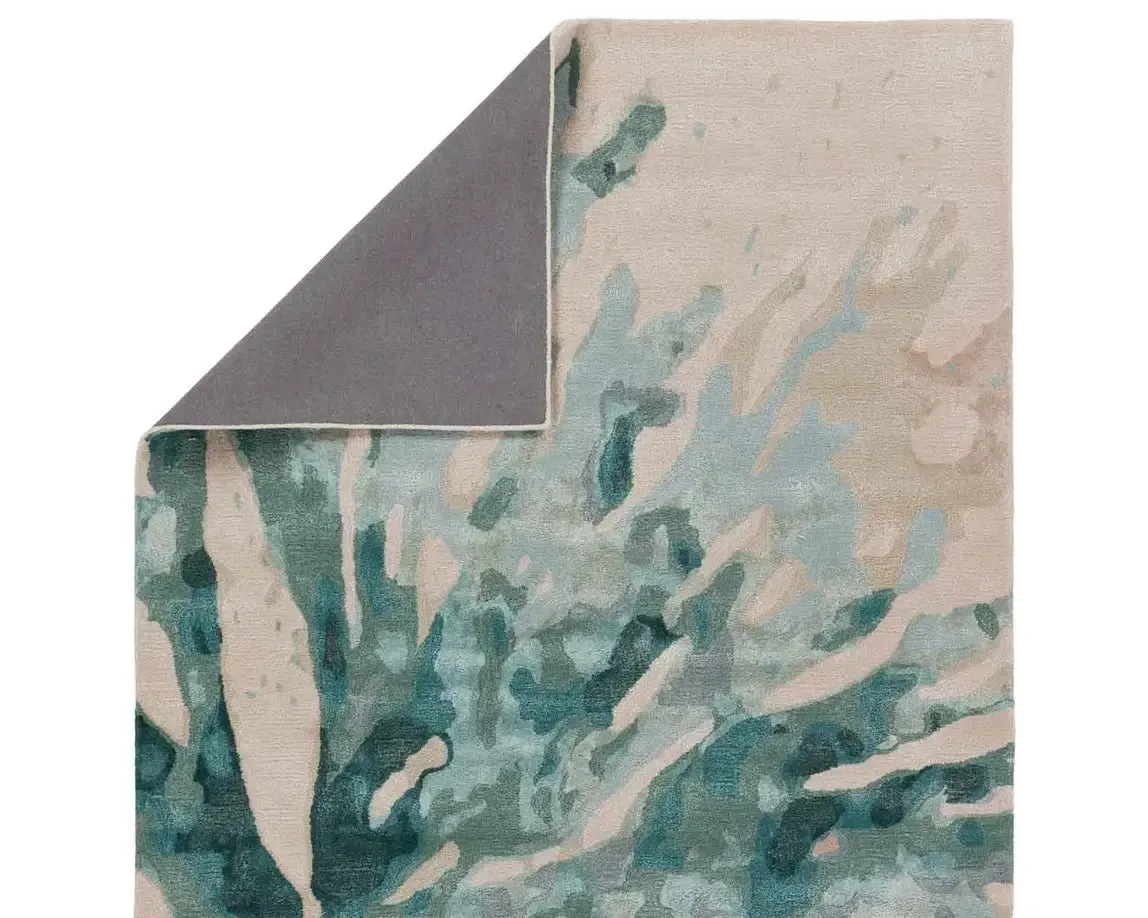 Delray DEL02 Green Rug Silver Pine Rug