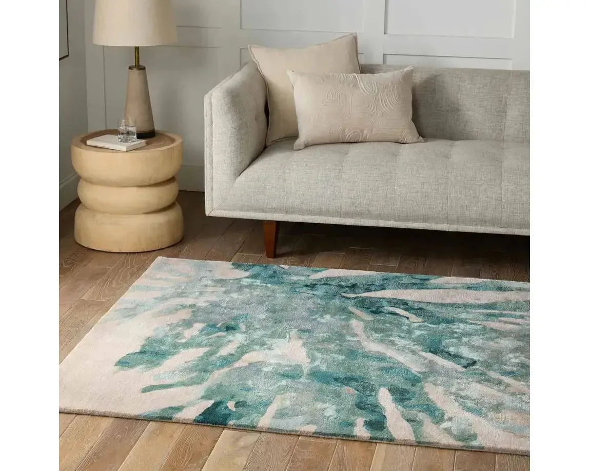 Delray DEL02 Green Rug Silver Pine Rug