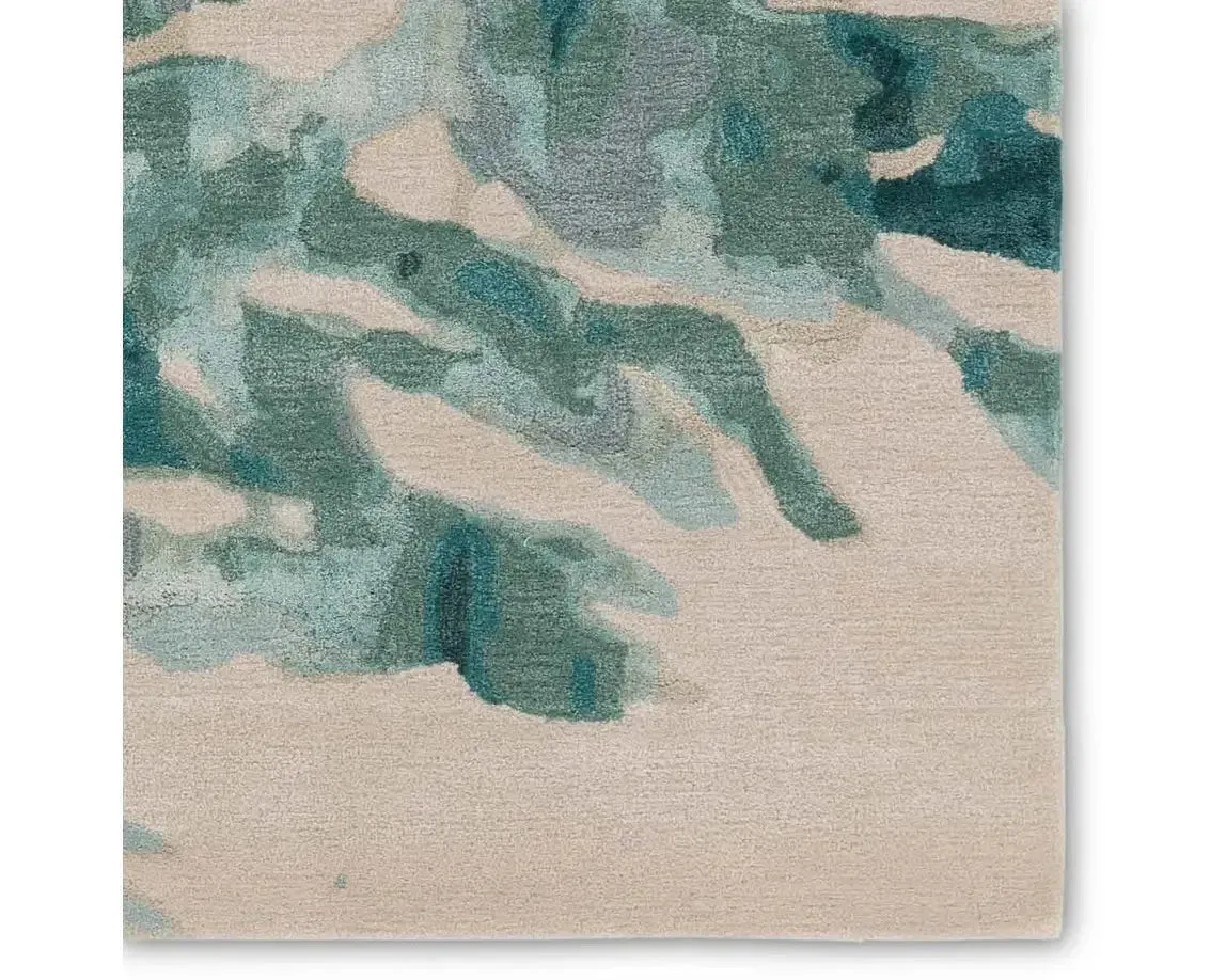 Delray DEL02 Green Rug Silver Pine Rug