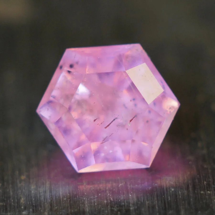 Diana Pink Hexagon Cut Sapphire Ring