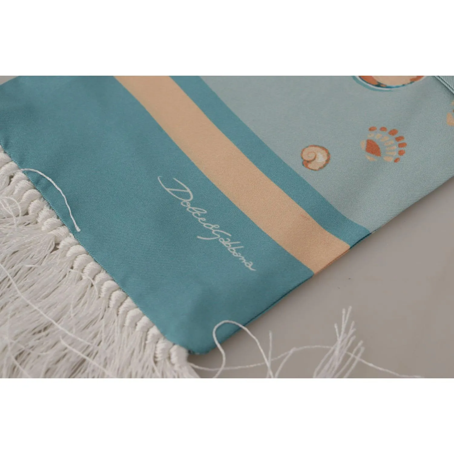 Dolce & Gabbana Elegant Silk Scarf with Shell Motif