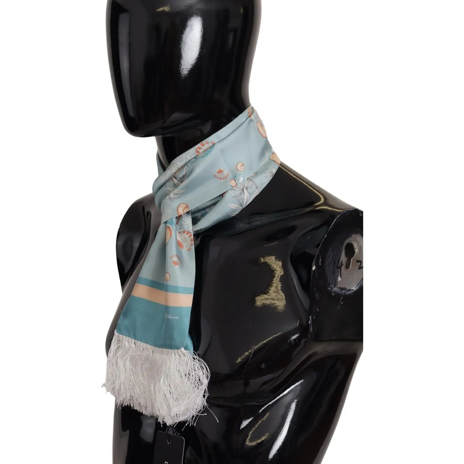 Dolce & Gabbana Elegant Silk Scarf with Shell Motif