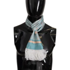 Dolce & Gabbana Elegant Silk Scarf with Shell Motif