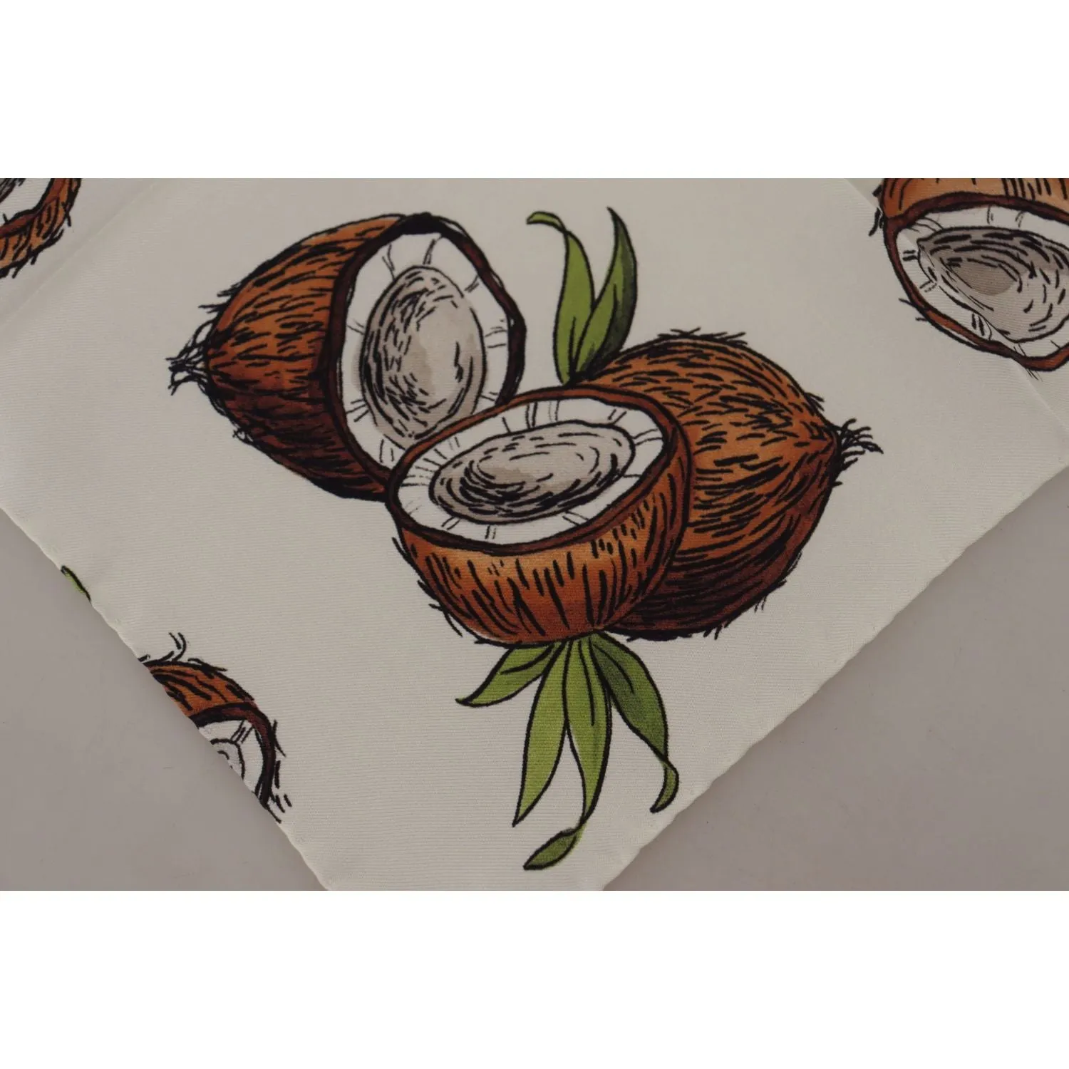 Dolce & Gabbana Elegant White Silk Handkerchief