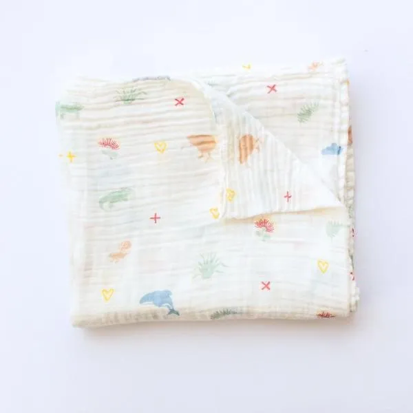 From NZ with Love - Muslin Wrap- Kiwiana