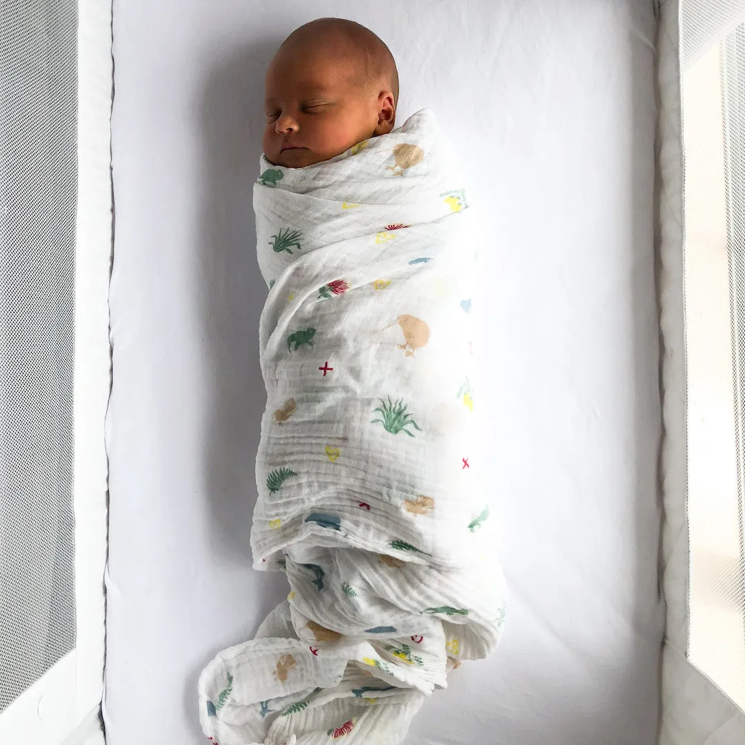 From NZ with Love - Muslin Wrap- Kiwiana