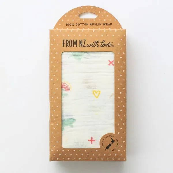 From NZ with Love - Muslin Wrap- Kiwiana