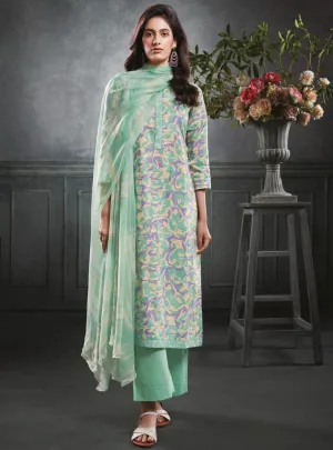 Ganga Unstitched Pure Cotton Suit Dress Material for Women