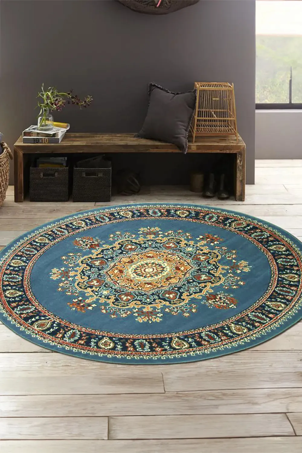 Gino Traditional Rug - 121 Blue