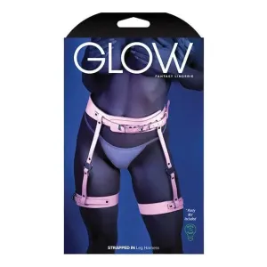 Glow 'Strapped In' Glow In The Dark Leg Harness by Fantasy Lingerie