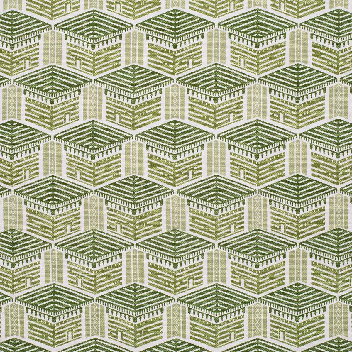 Green Kullu House Fabric