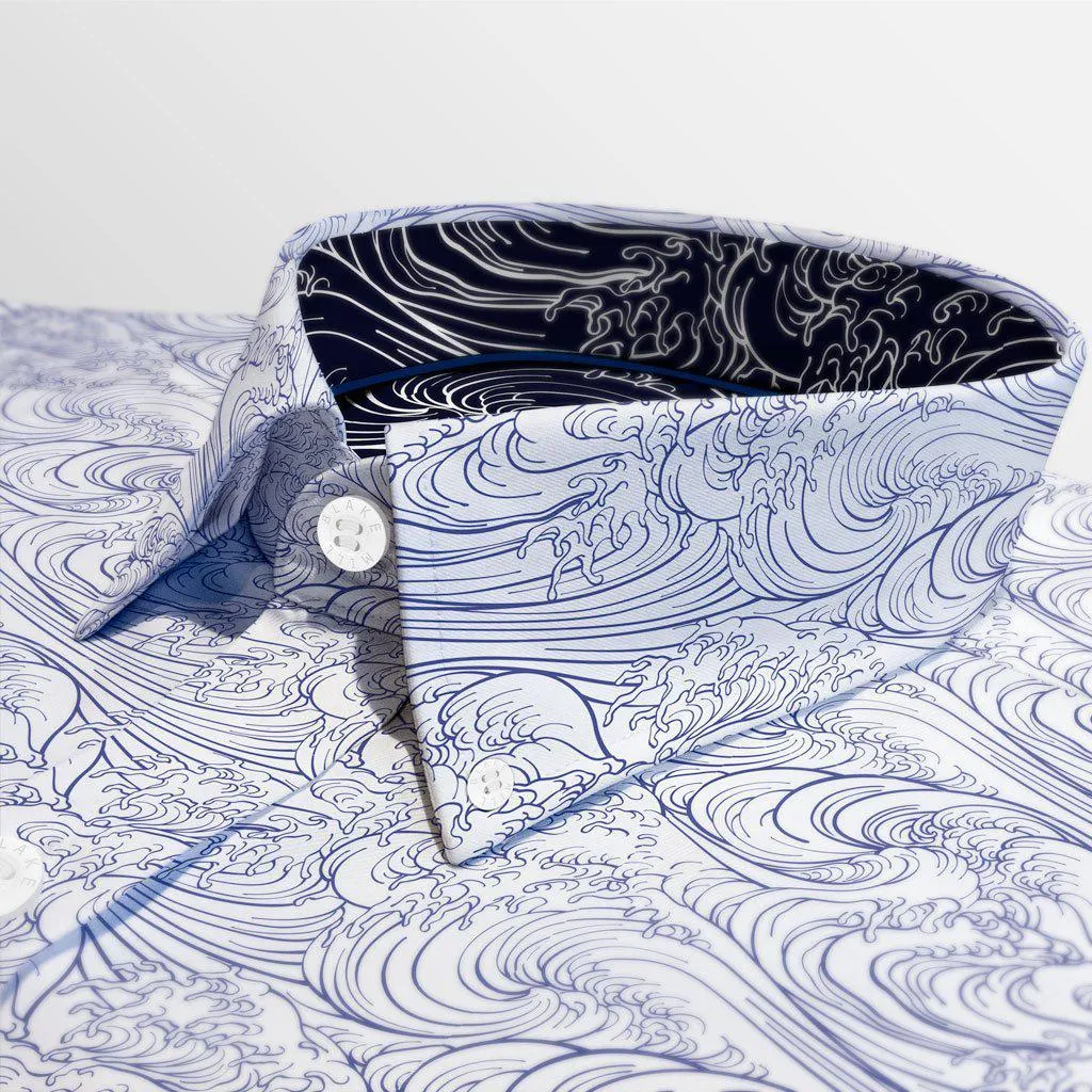 Hokusai Wave Button-Down Shirt