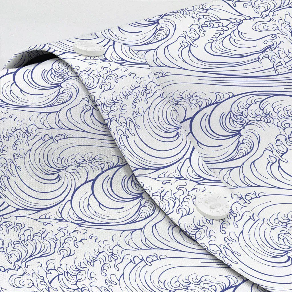 Hokusai Wave Button-Down Shirt