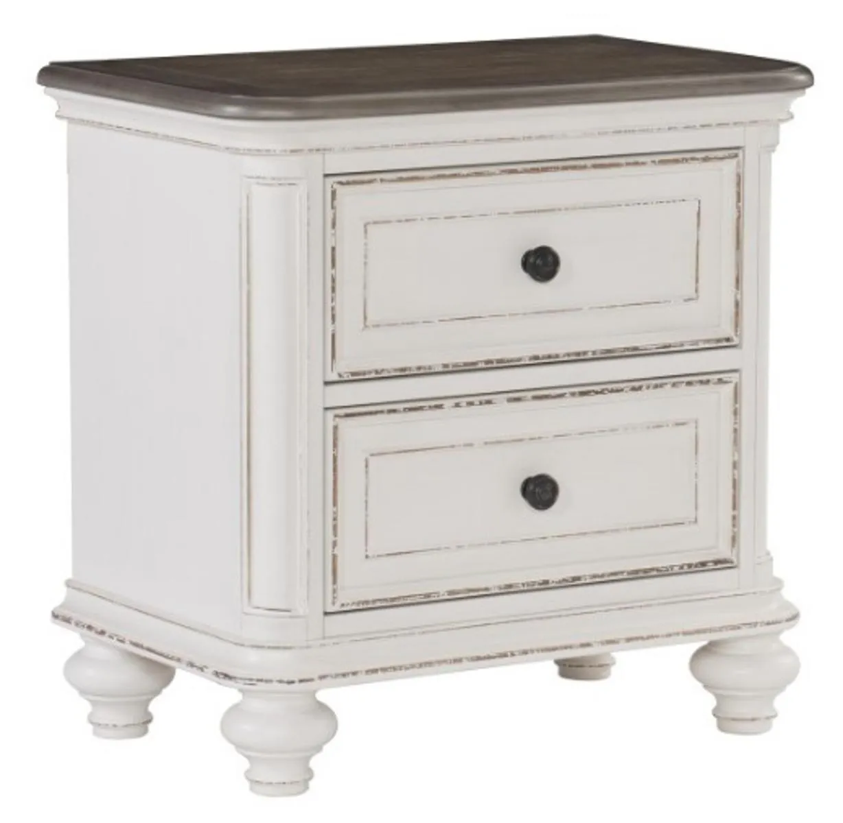 Homelegance Baylesford Nightstand in Two Tone 1624W-4