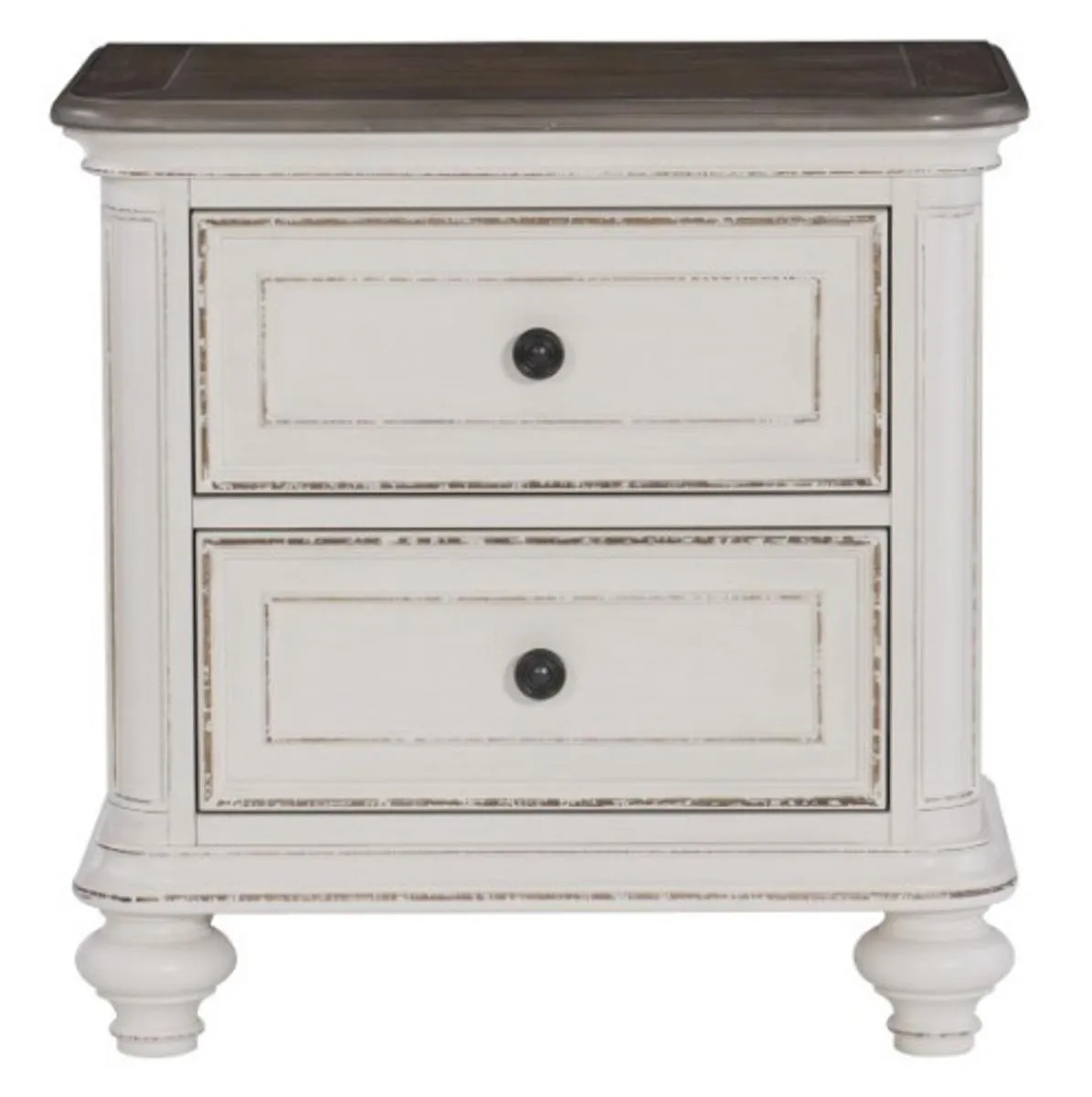 Homelegance Baylesford Nightstand in Two Tone 1624W-4