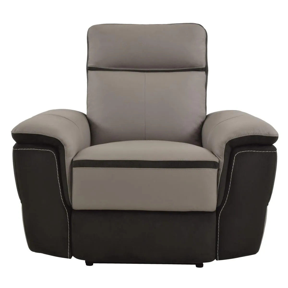 Homelegance Furniture Laertes Power Reclining Chair in Taupe Gray 8318-1PW