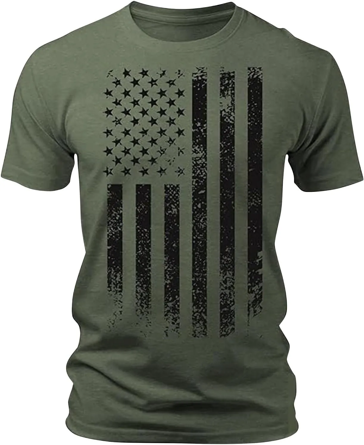 Indepedence Day USA Flag Shirts for Men Patriotic United States of American 4th of July T-Shirts Summer Outdoor Tops