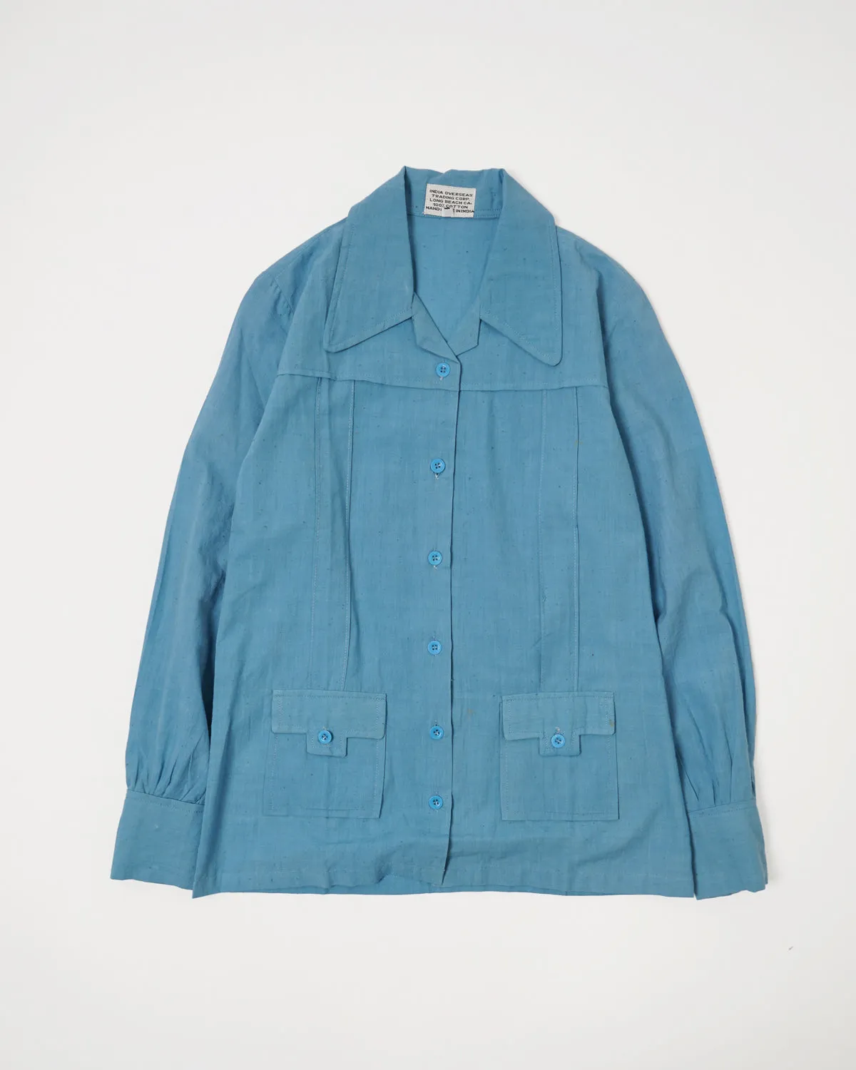 Indian Cotton Shirts Jacket / Blue