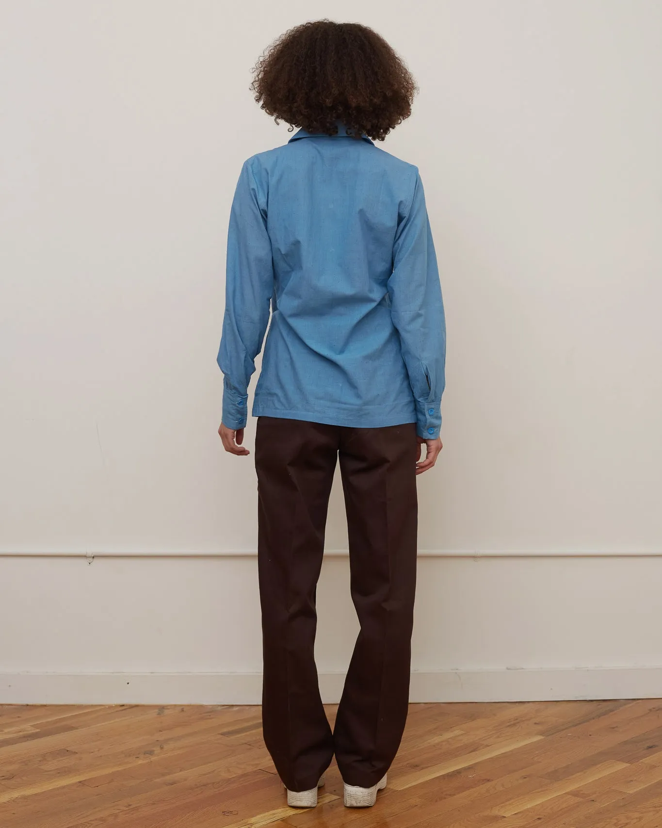 Indian Cotton Shirts Jacket / Blue