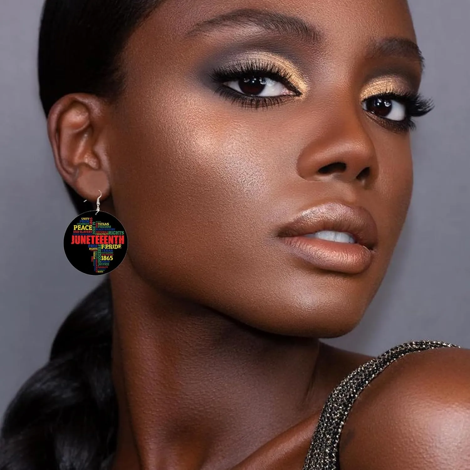 Juneteenth Outfit for Women African Juneteenth Earrings Bracelets Jewelry Sets for Black Women Juneteenth 1865 Earrings Juneteenth Shirts Women Accessories